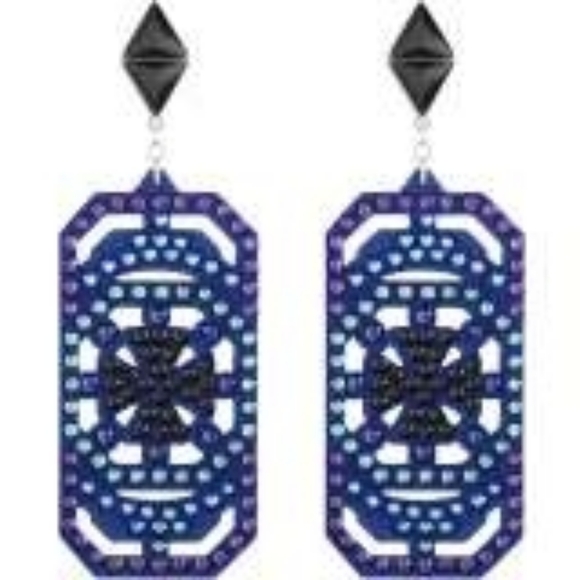 Swarovski Belle Geometric Blue earrings